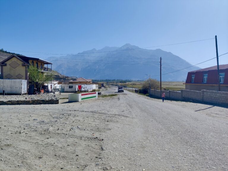 Fun to see the village in daylight the next morning. Love that these 'I <3' signs are so ubiquitous in Tajikistan that they're even here in ZONG, a village of likely no more than a few hundred people max.
