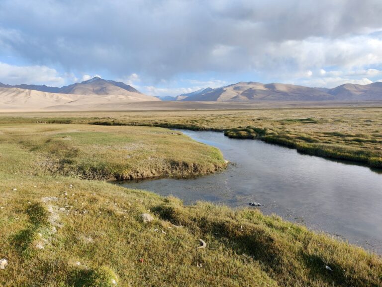 Pamir mountains surrounding us.
