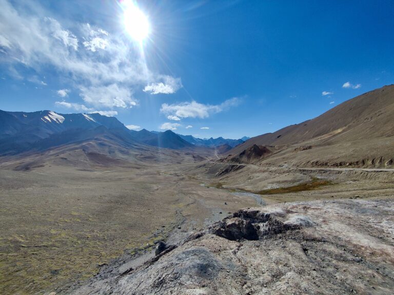 Ak-Baital Pass. At some 4700m up, this is the highest point of the Pamir Highway!