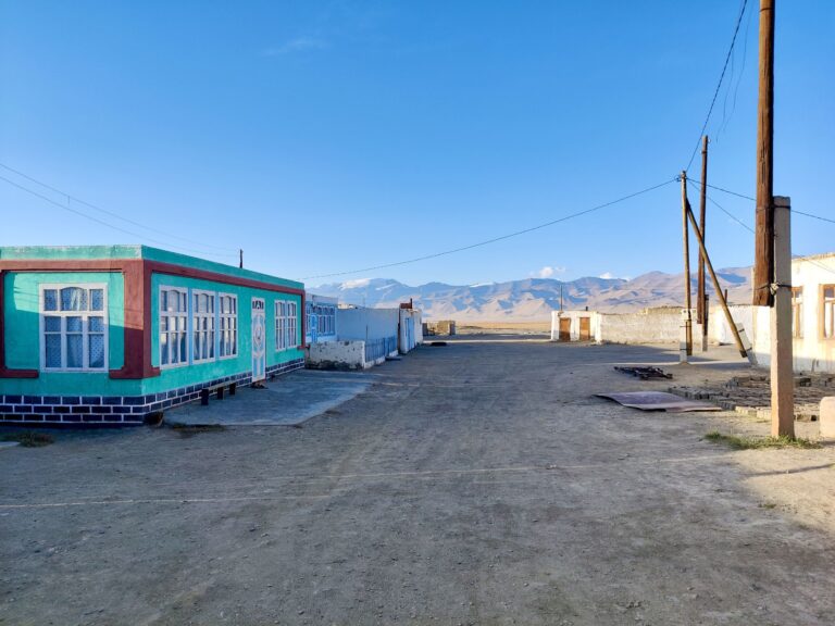 Karakul was probably the coldest and windiest permanent settlement we visited on this trip.