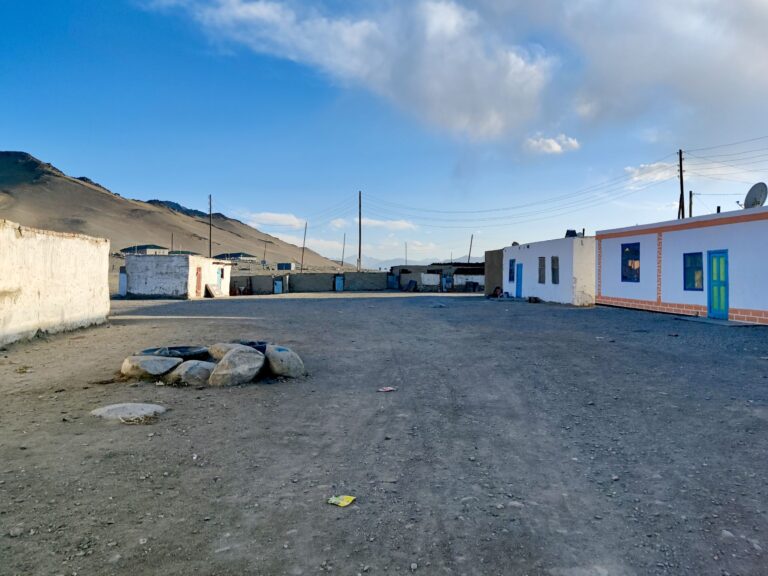 This was late afternoon so there were a bunch of kids amused by the two obvious foreigners walking around. We attracted notice from others too. But Karakul is a fairly common stop on the Pamir Highway, so locals are fairly well-accustomed to seeing strangers round here.