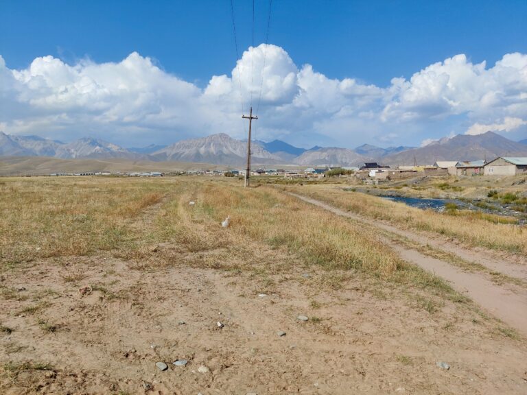 From Sary-Mogol we drove for a while through a bunch of fields.